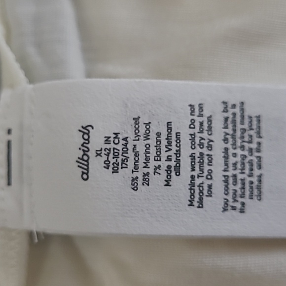 Allbirds XL Women's Natural Flow Studio Long Sleeve Tops - Picture 6 of 10